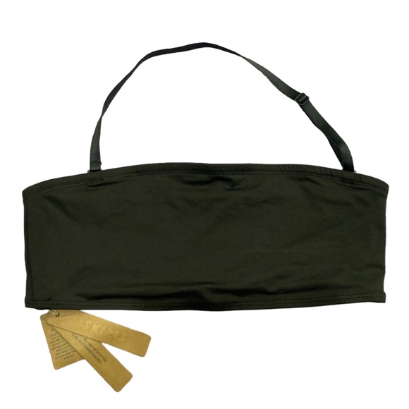 Skims SIGNATURE SWIM BANDEAU BIKINI TOP with strap, NWT, size XS, Small, Black - Picture 3 of 8